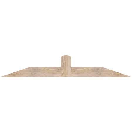 Ekena Millwork Portland Smooth Timber Gable Bracket, Douglas Fir, 72"W x 12"H x 3 1/2"D x 5 1/2"F, 4/12 Pitch GBW072X12X0406POR00SDF